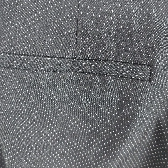 {New York & Co.} Womens Black Polka Dot Mid Rise Dress Pants - Size 10 - Picture 9 of 13
